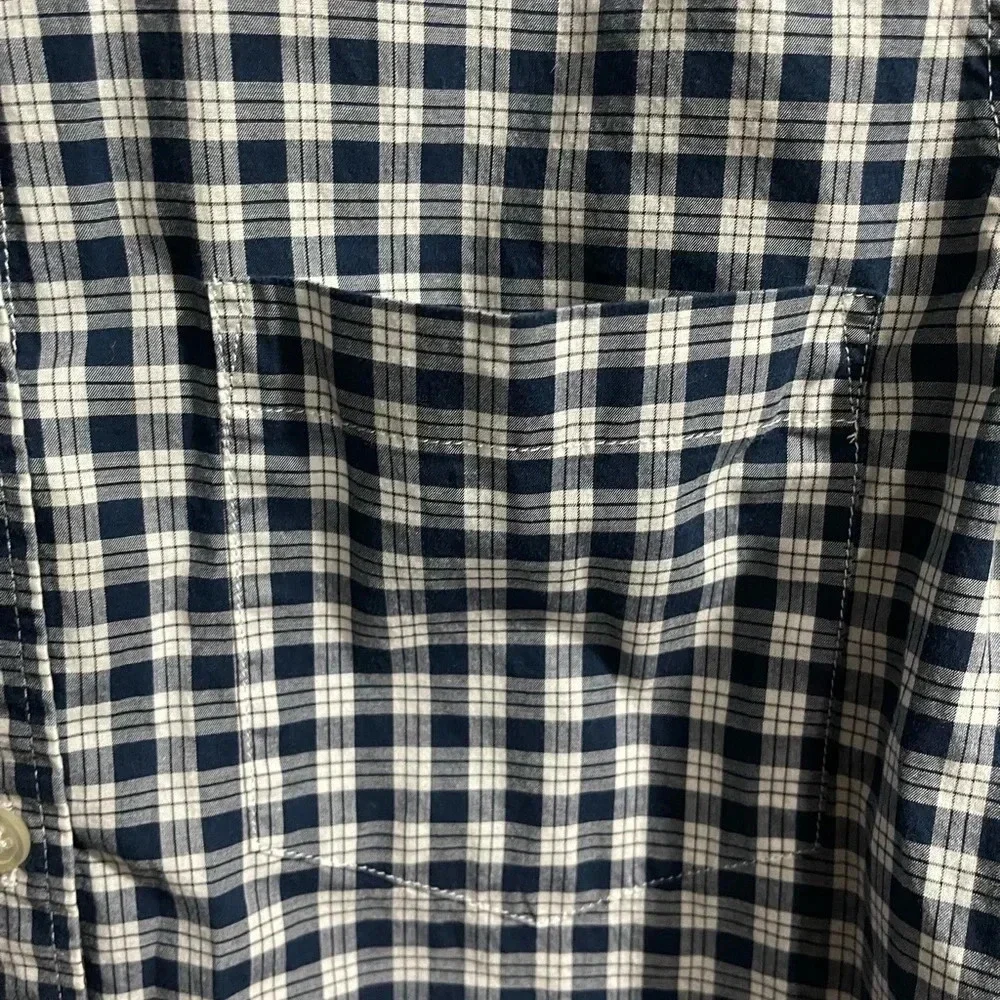 Banana Republic Plaid Long Sleeve Button Down Soft Wash Top XS